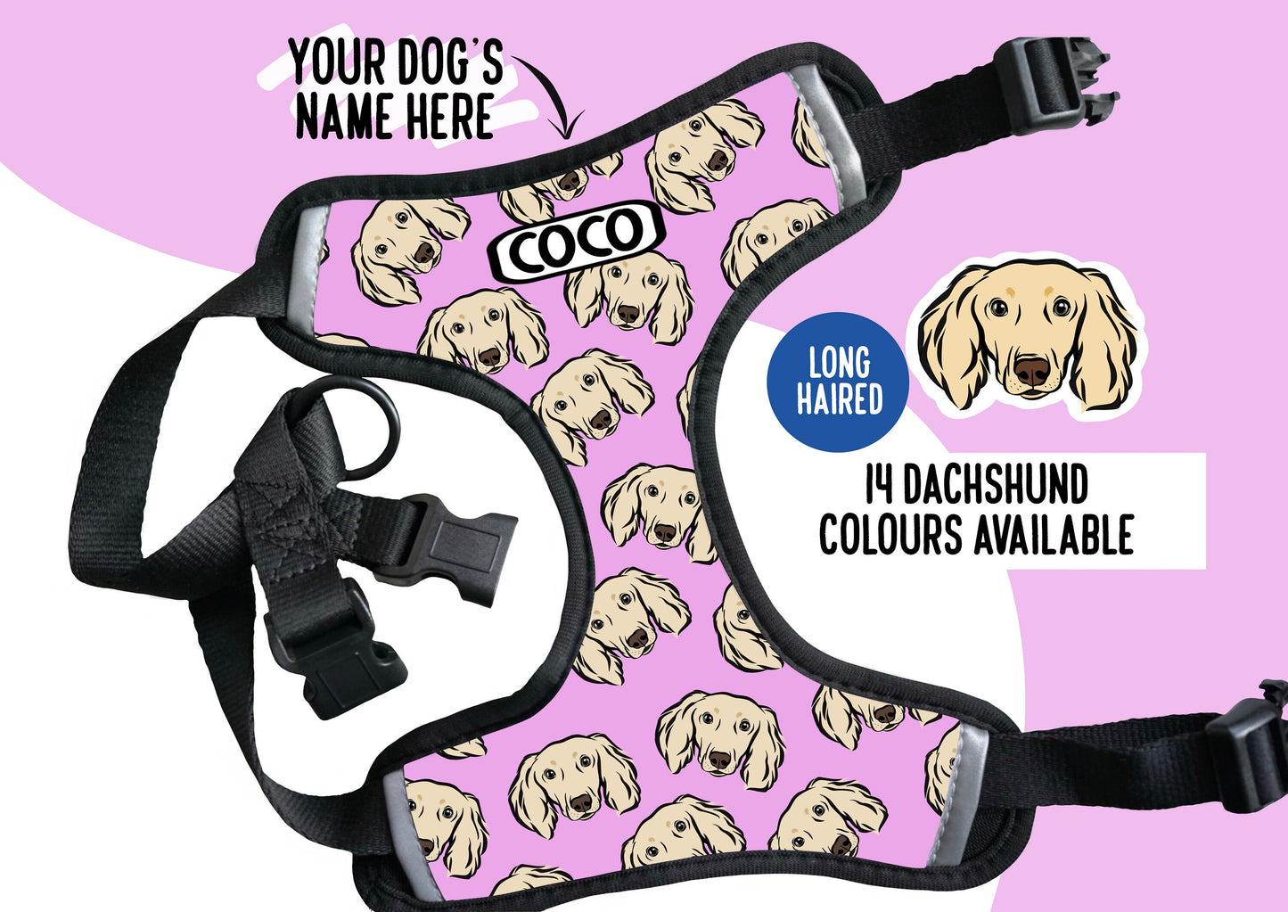 Long Haired Dachshund Harness