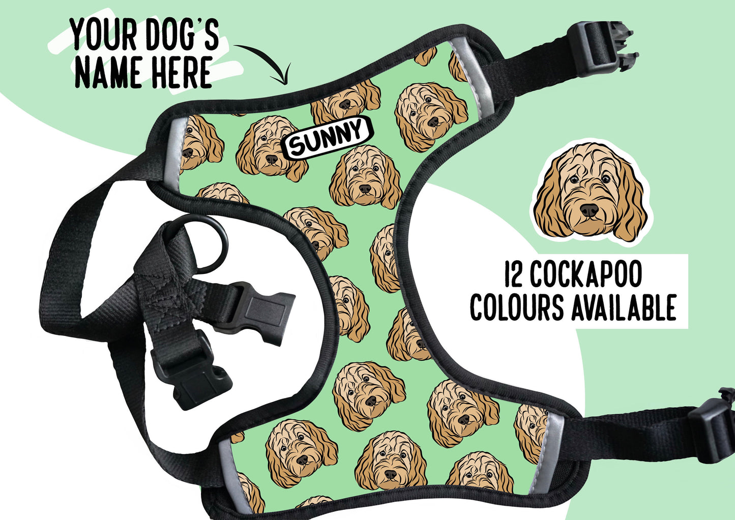 Personalised Cockapoo Harness