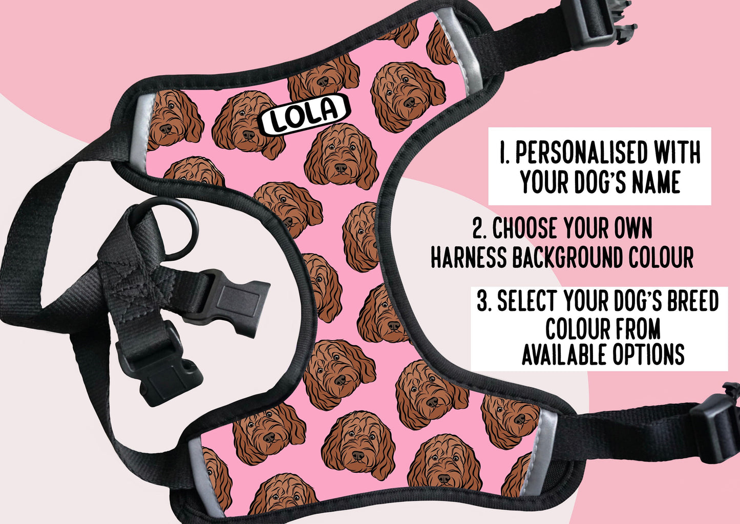 Personalised Cockapoo Harness