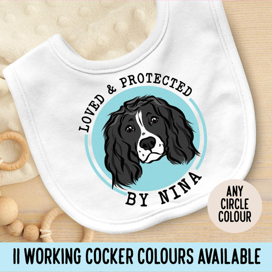 Working Cocker Spaniel Baby Bib