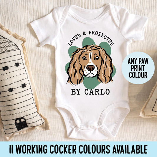 Working Cocker Spaniel Baby Bodysuit