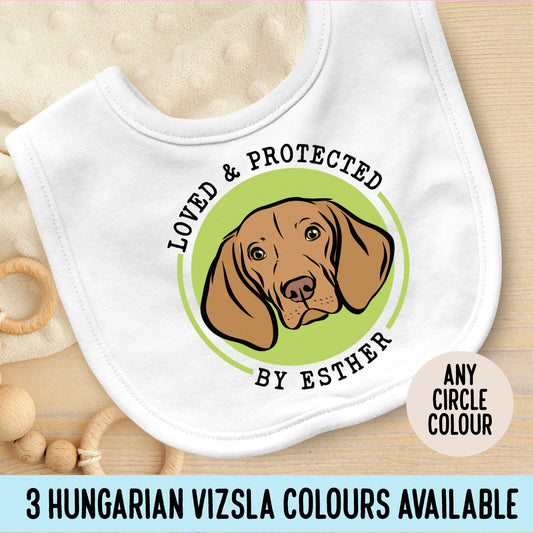 Hungarian Vizsla Baby Bib