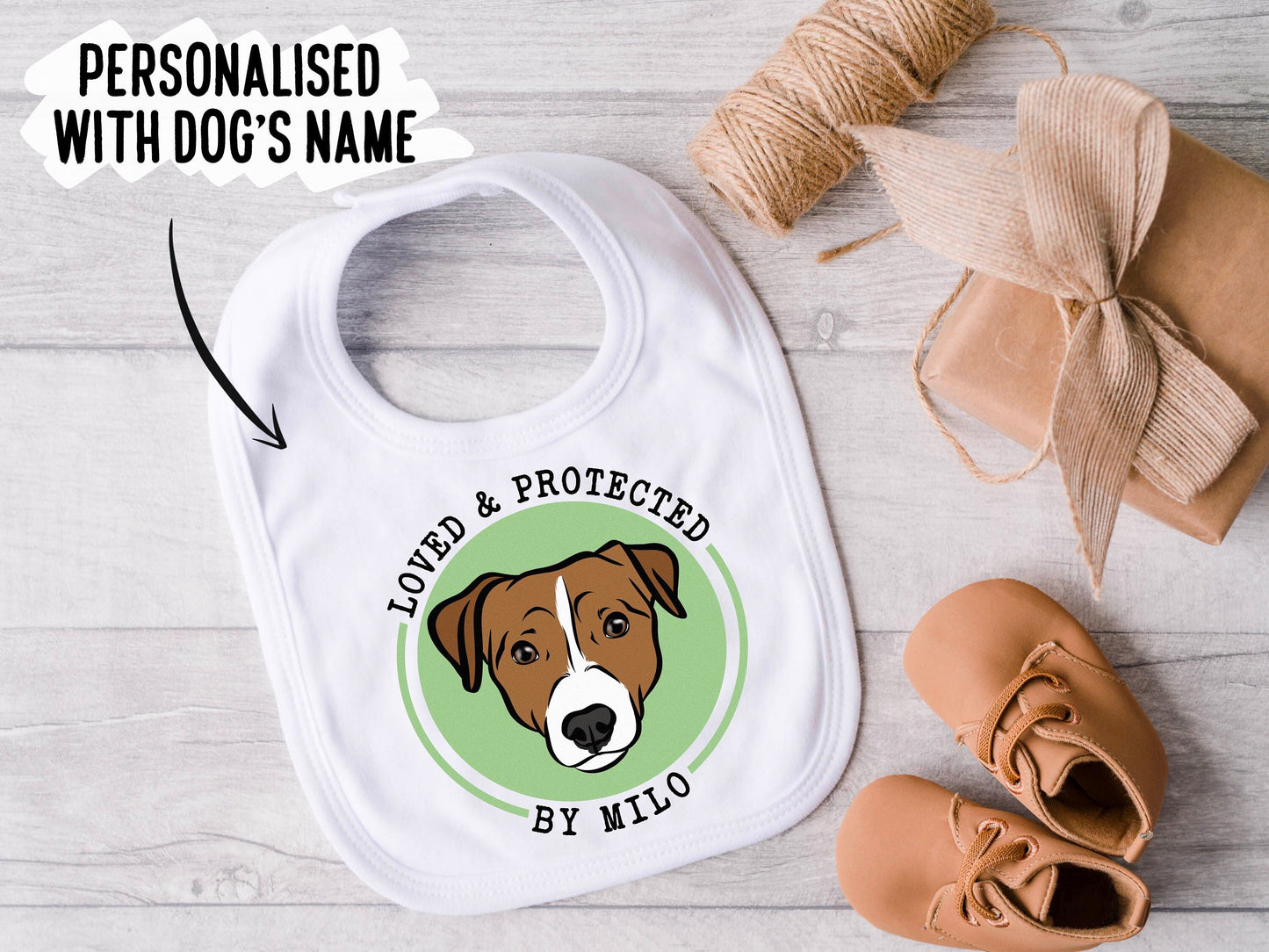 Jack Russell Terrier Baby Bib