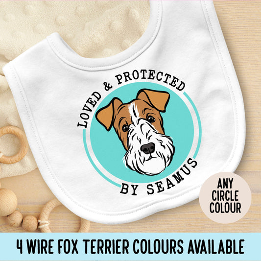 Wire Fox Terrier Baby Bib