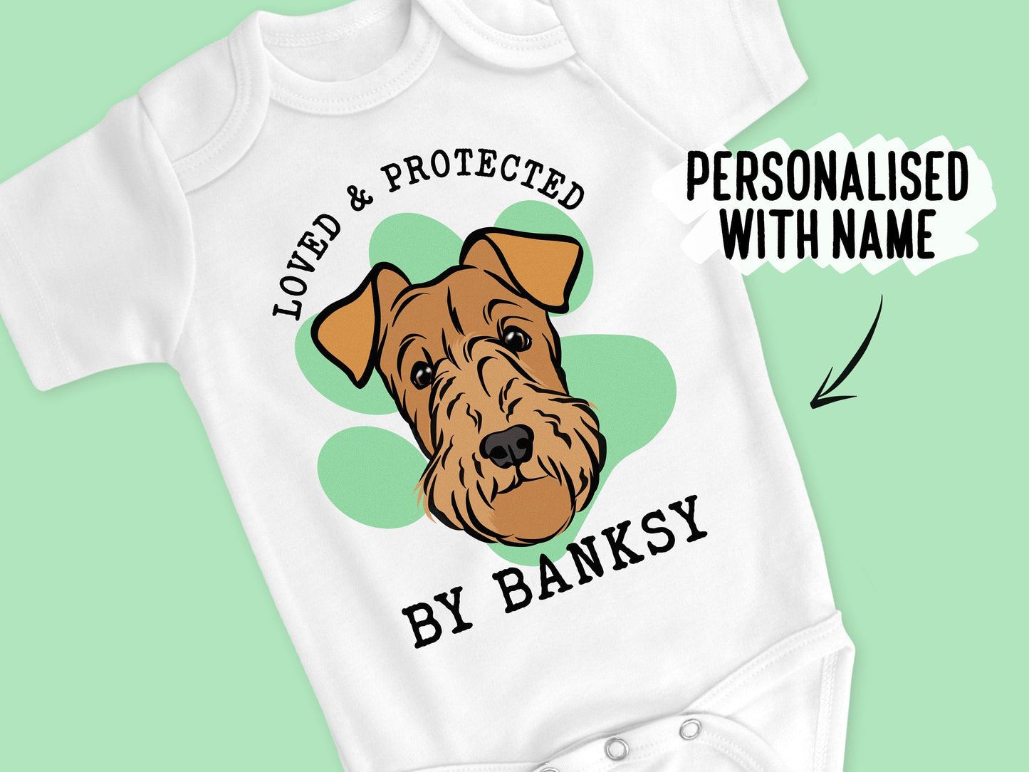 Fox Terrier Baby Bodysuit