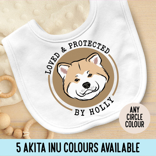 Akita Inu Baby Bib