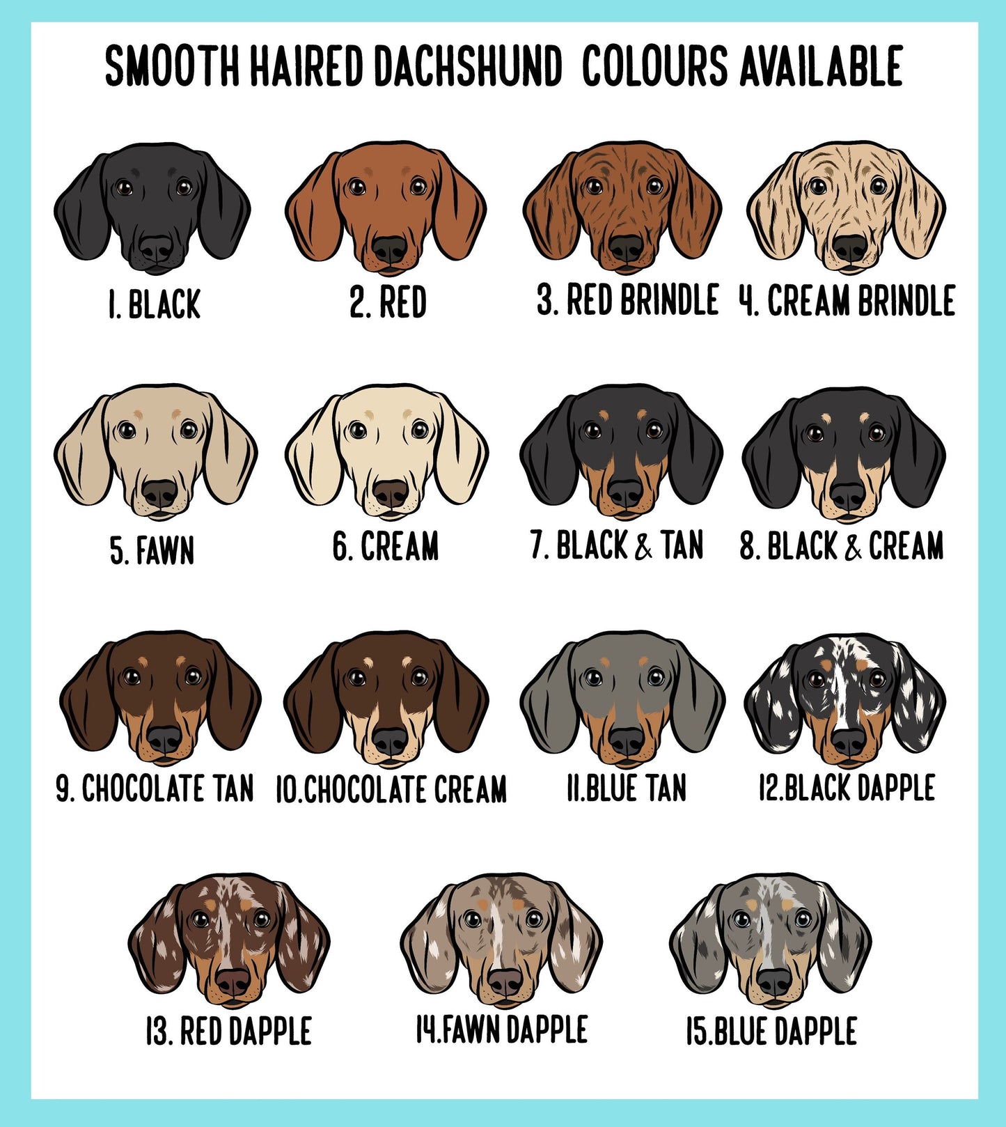 Dachshund Face Baby Bib