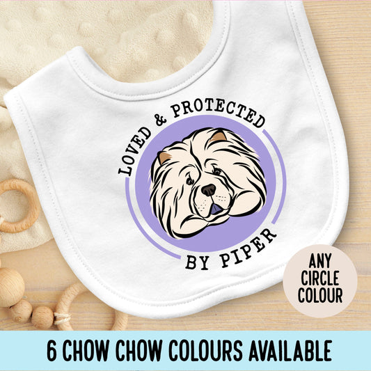 Personalised Chow Chow Baby Bib