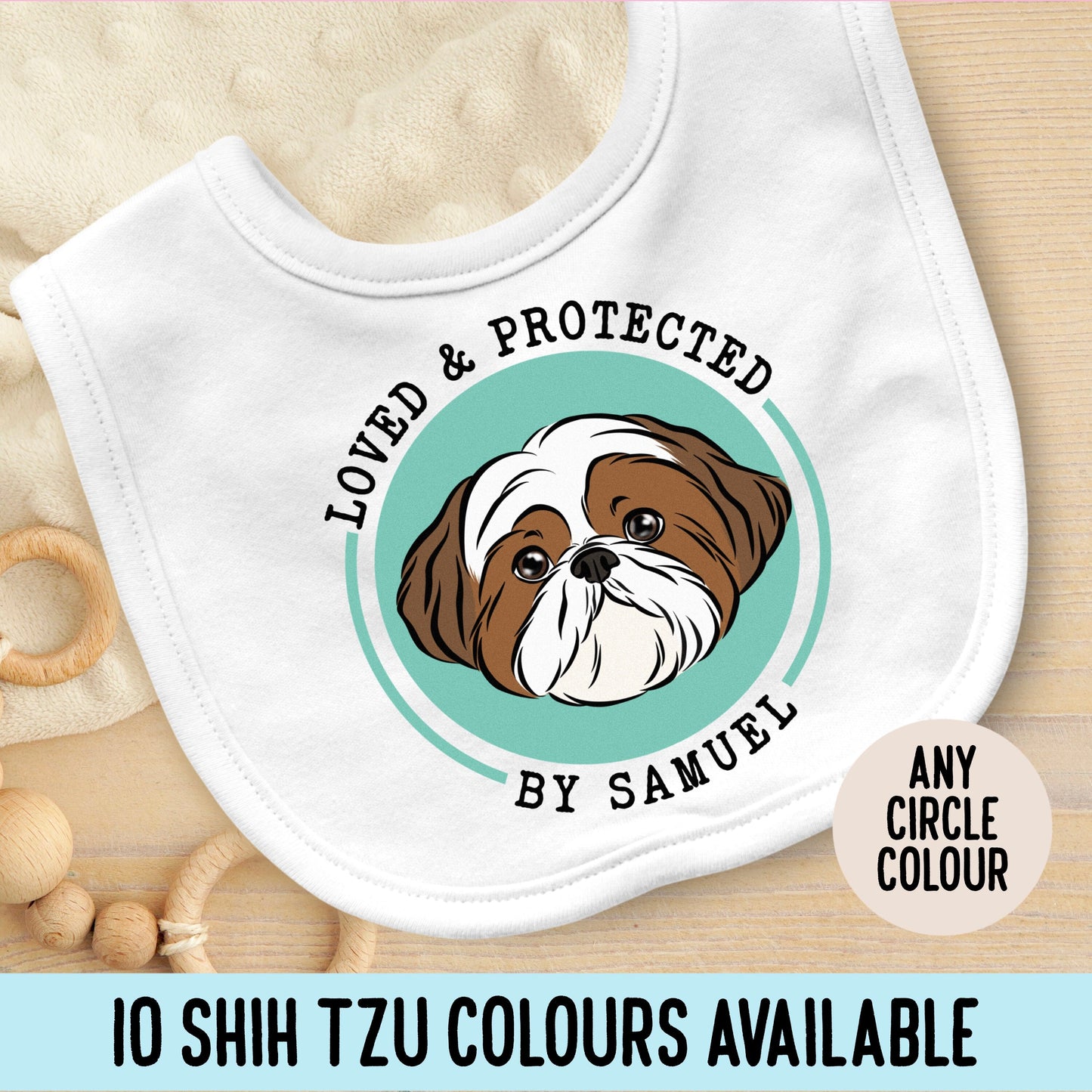 Shih Tzu Baby Bib