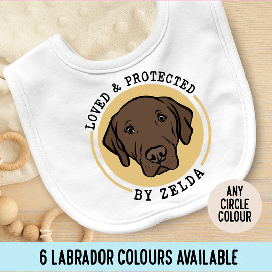 Labrador Face Baby Bib