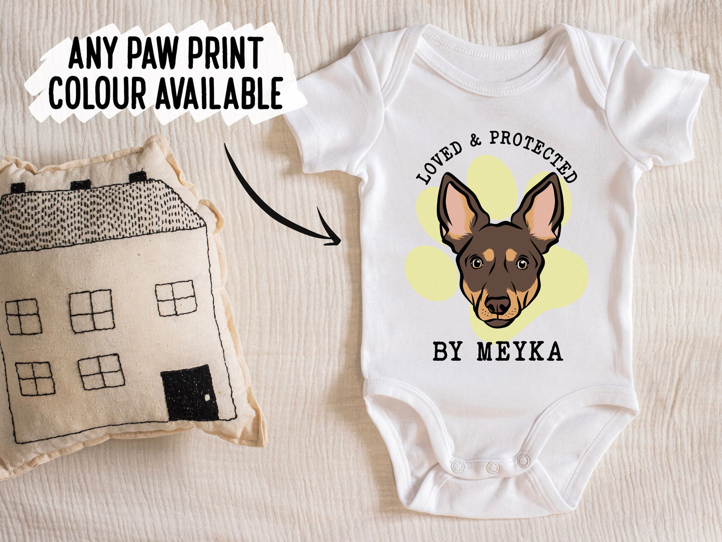 Australian Kelpie Baby Sleepsuit