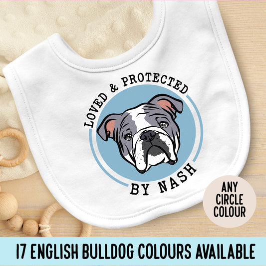 English Bulldog Baby Bib