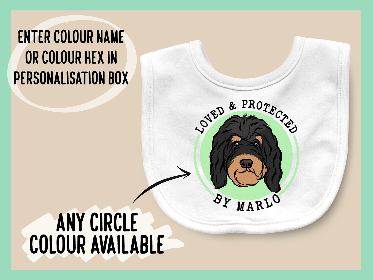 Bernedoodle Baby Bib