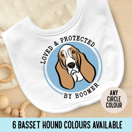 Basset Hound Baby Bib