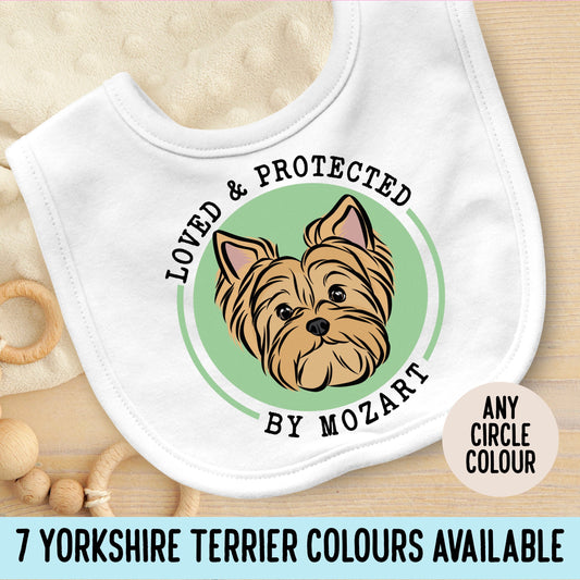 Yorkshire Terrier Baby Bib