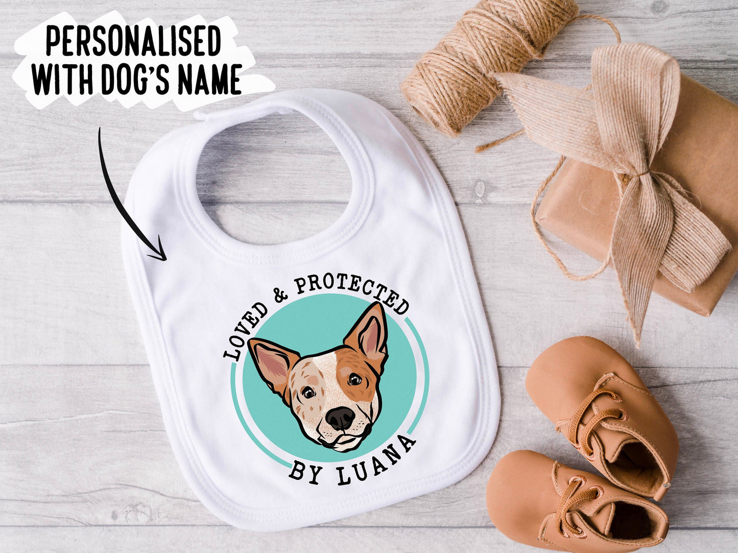 Australian Cattle Dog Baby Bib