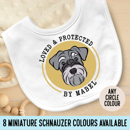 Miniature Schnauzer Baby Bib