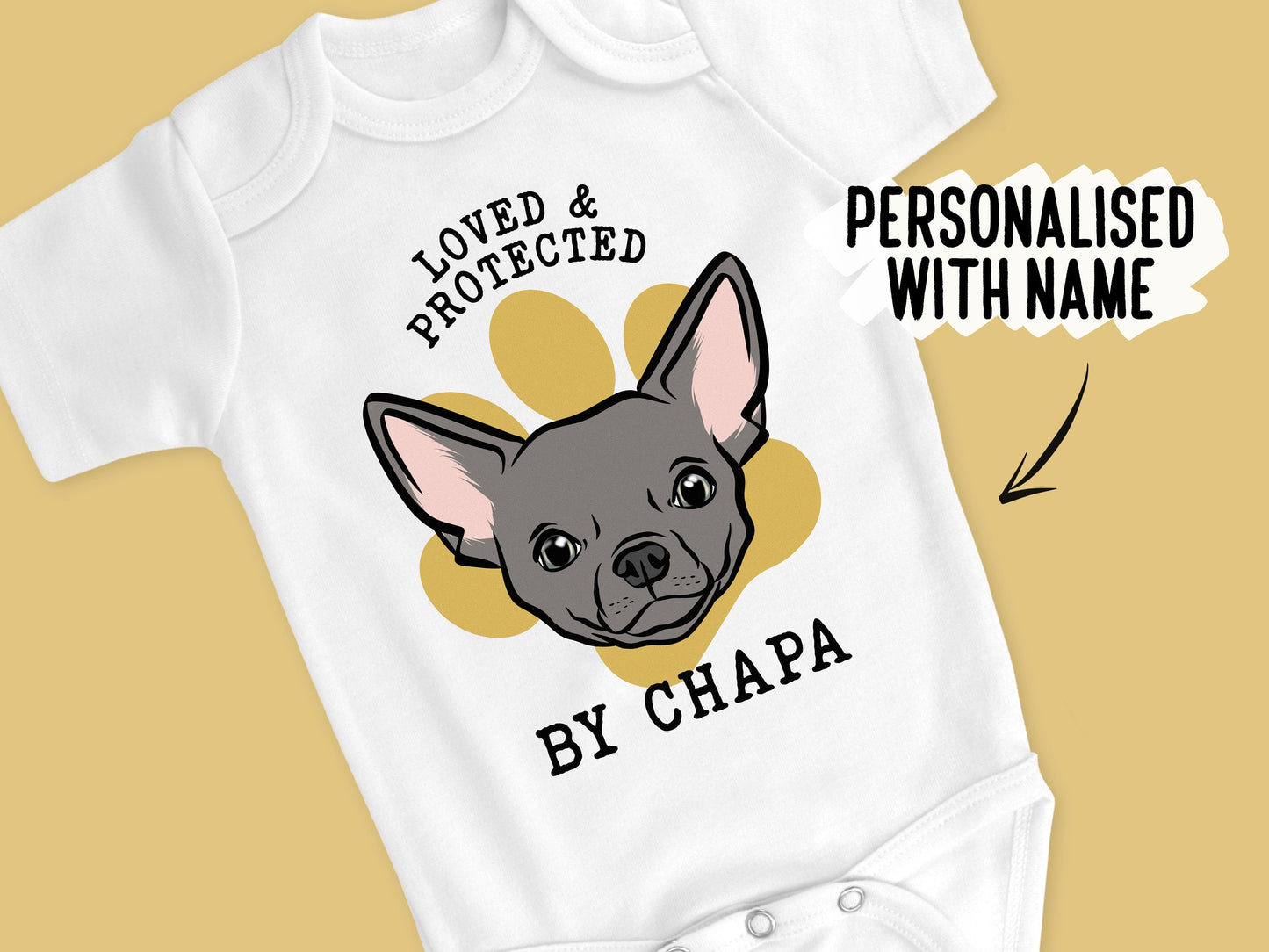 Chihuahua Baby Sleepsuit