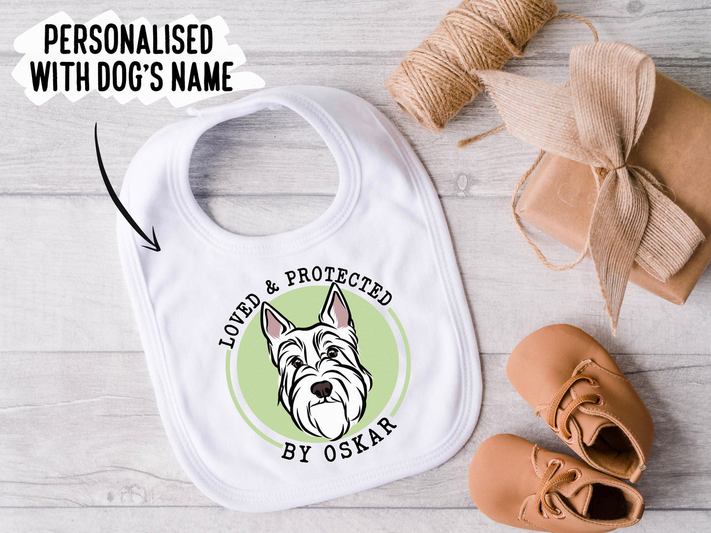 Scottish Terrier Baby Bib