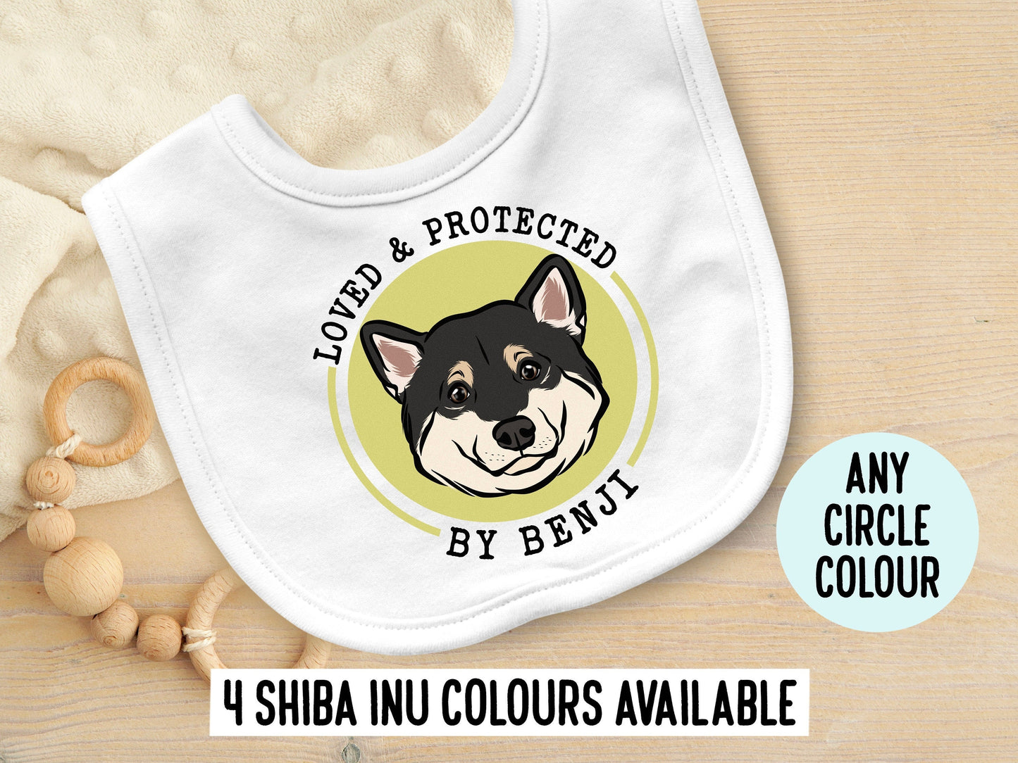 Shiba Inu Baby Bib