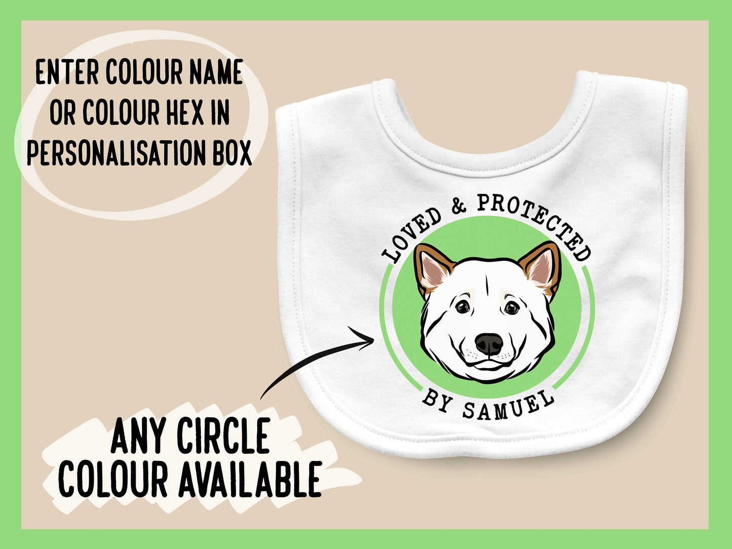 Shiba Inu Baby Bib