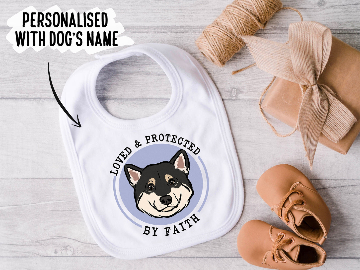 Shiba Inu Baby Bib