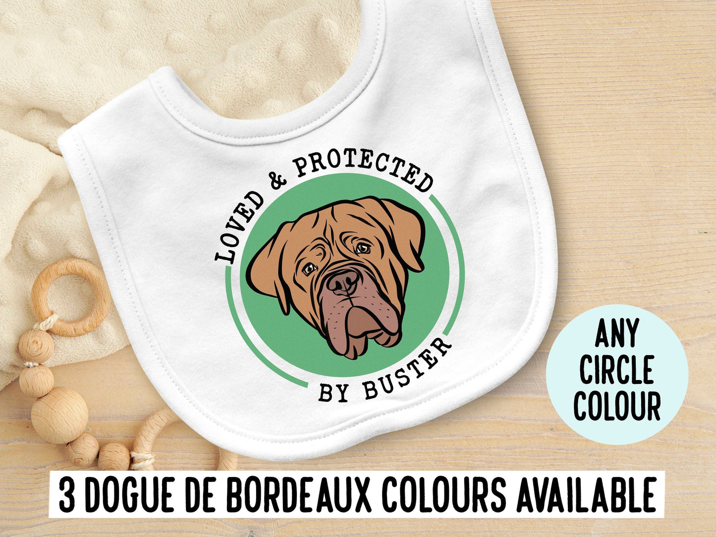 Dogue De Bordeaux Baby Bib