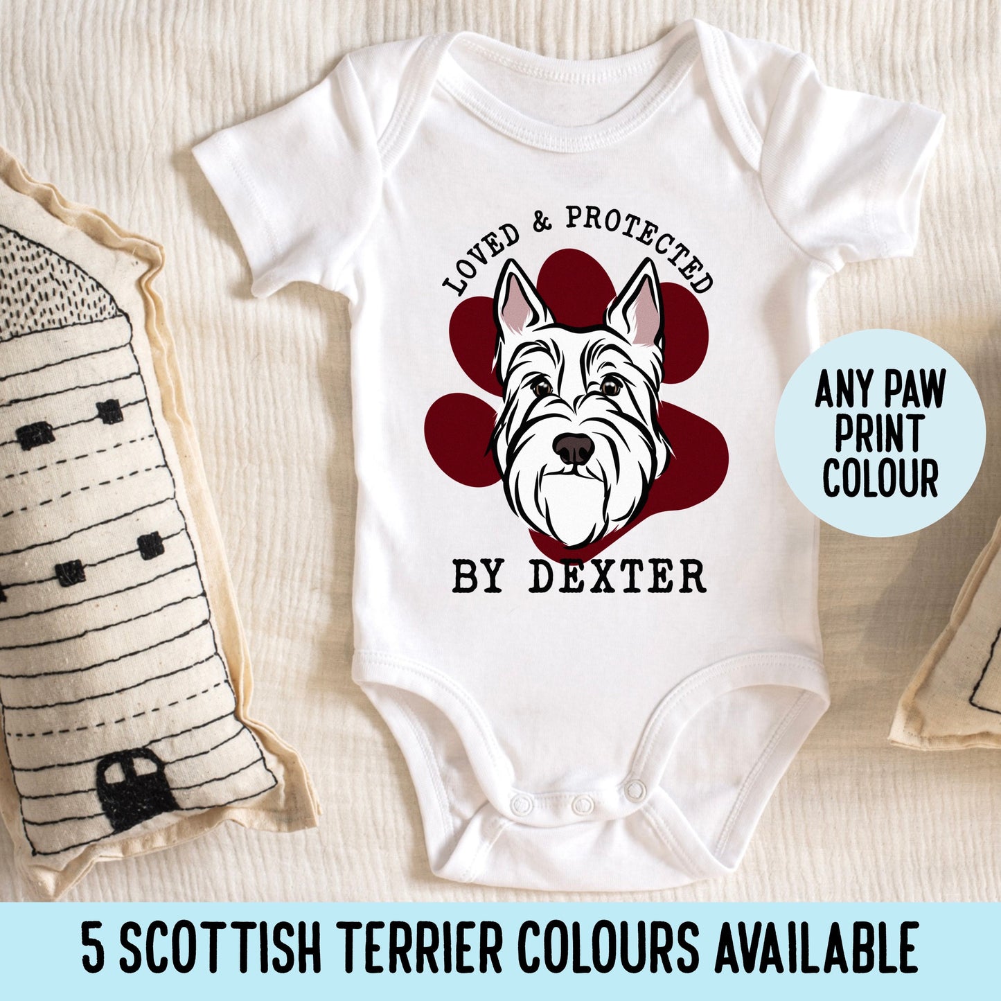 Scottish Terrier Baby Sleepsuit