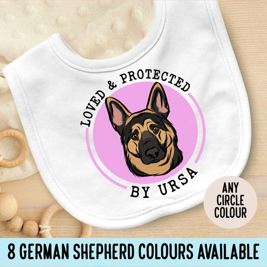 German Shepherd Baby Bib