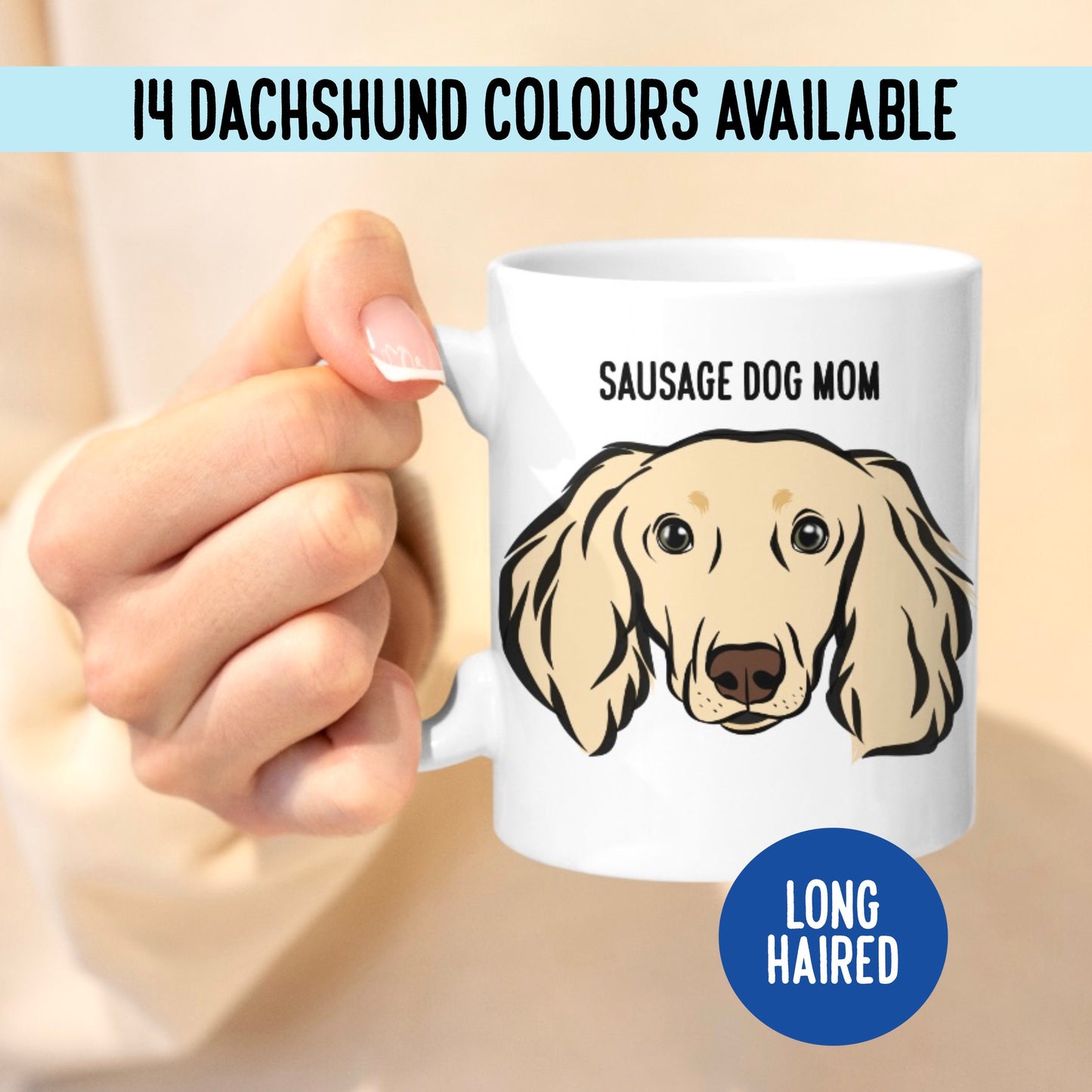 Long Haired Dachshund Mug