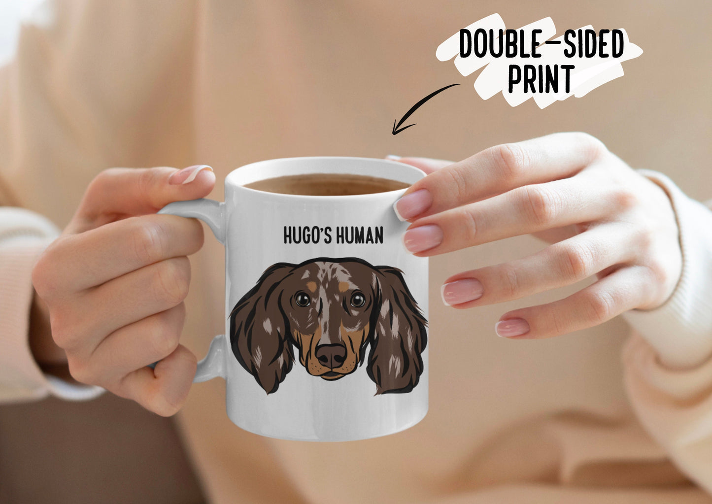 Long Haired Dachshund Mug