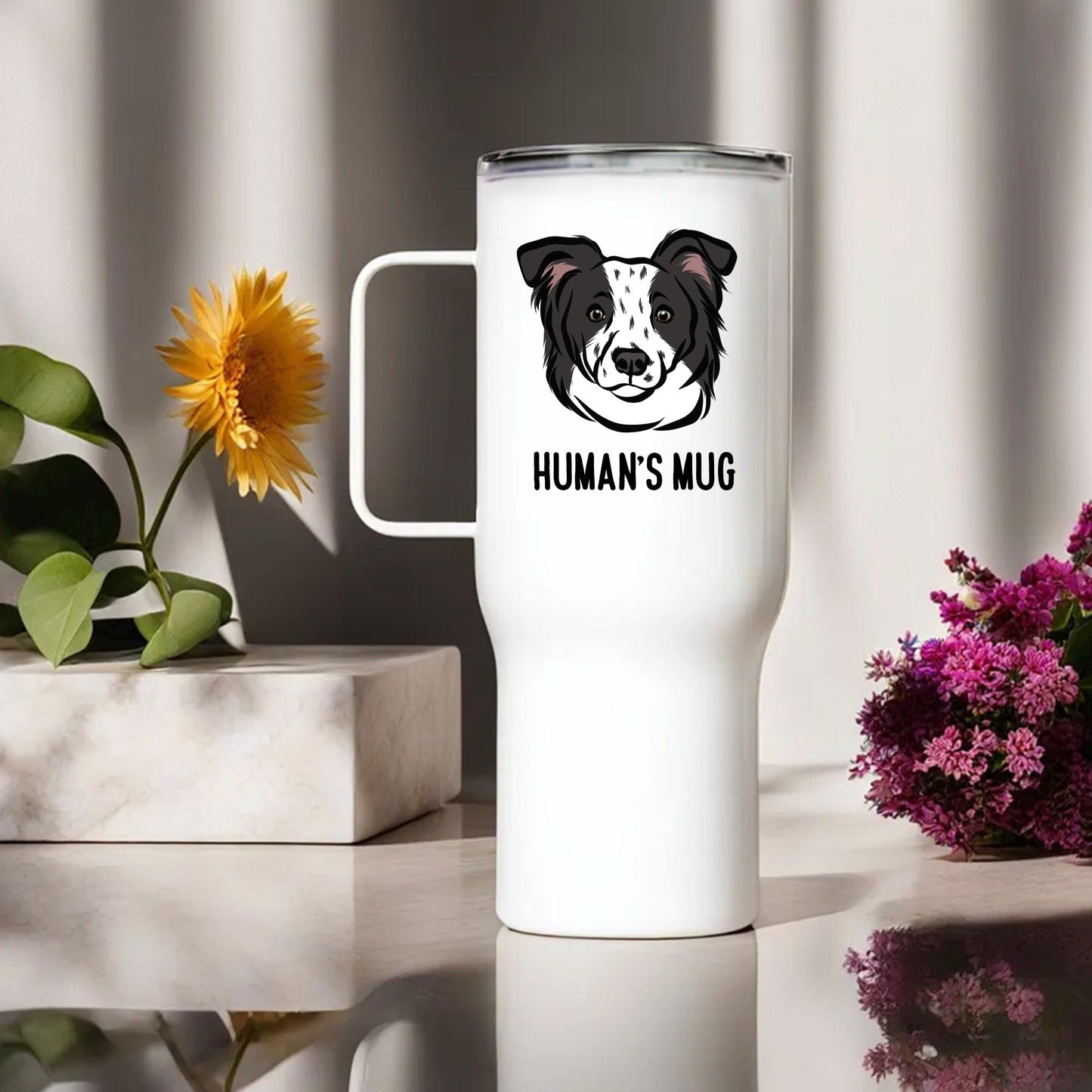 Border Collie Thermos Mug