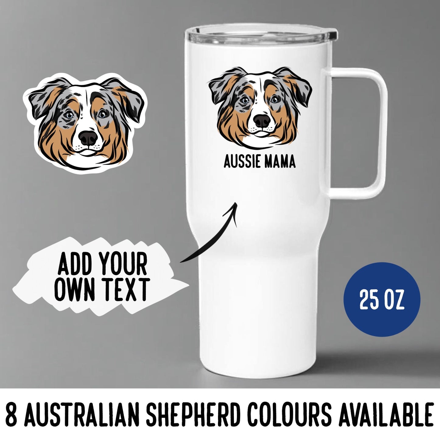 Australian Shepherd Travel Mug