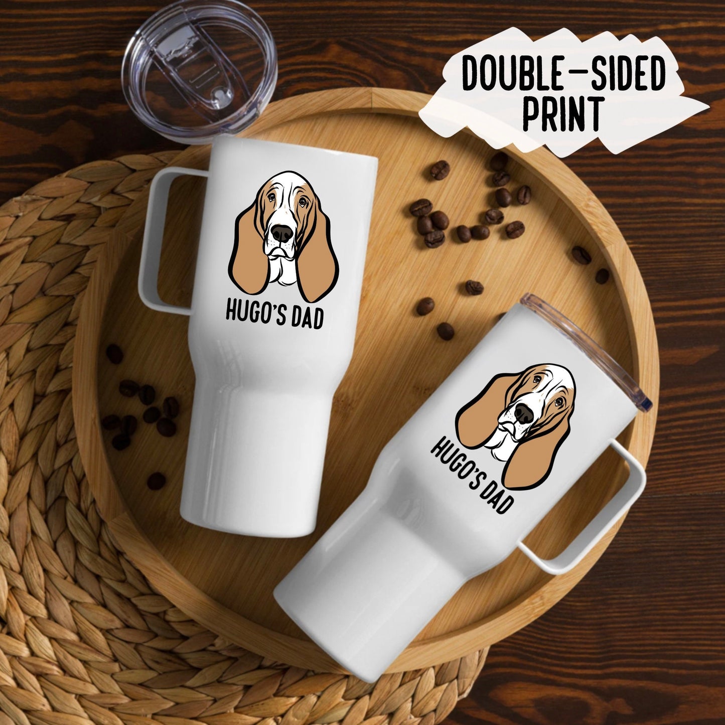 Basset Hound Travel Mug