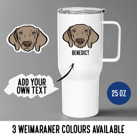 Weimaraner Dog Breed Travel Mug