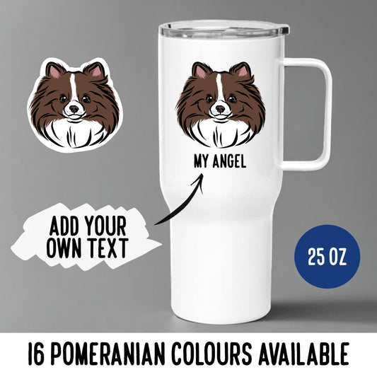 Pomeranian Travel Tumbler Mug