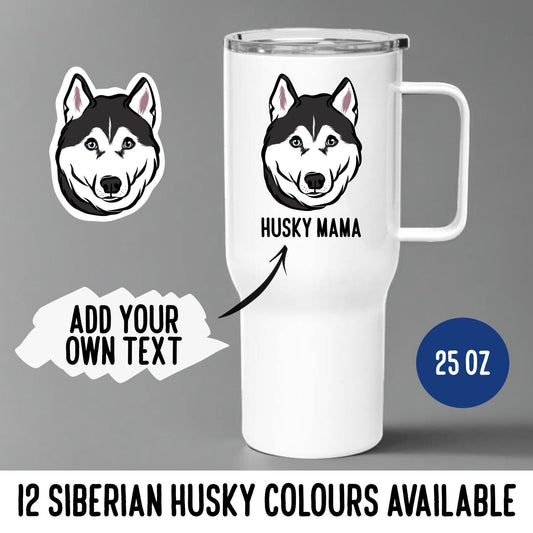 Siberian Husky Travel Mug