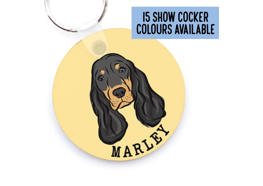 Show Cocker Spaniel Keychain