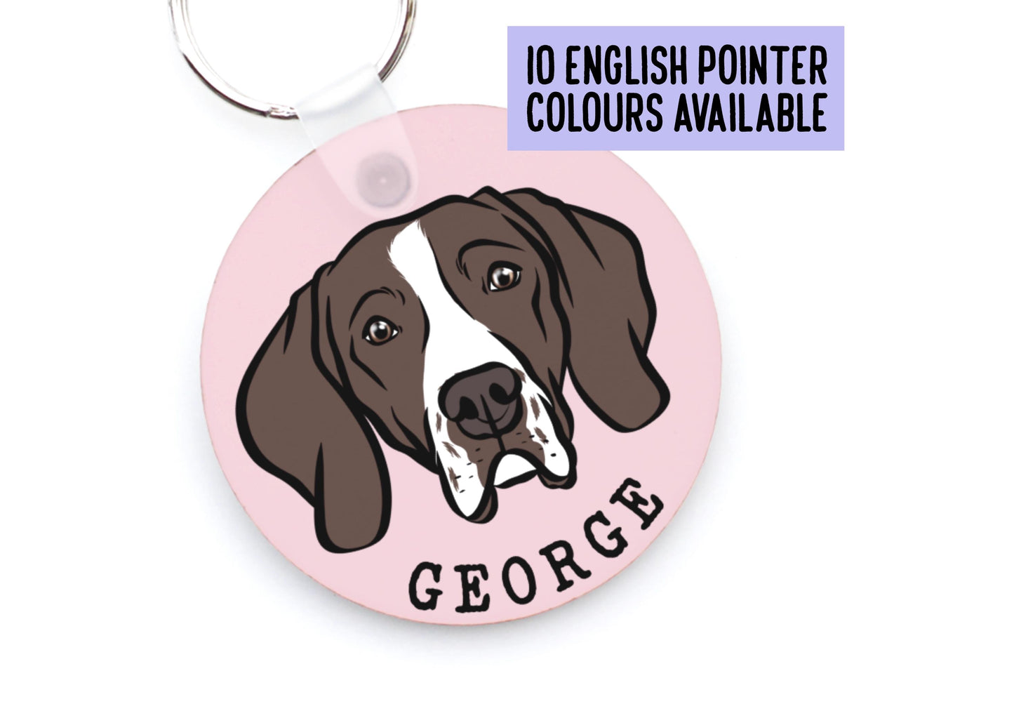 English Pointer Keyring