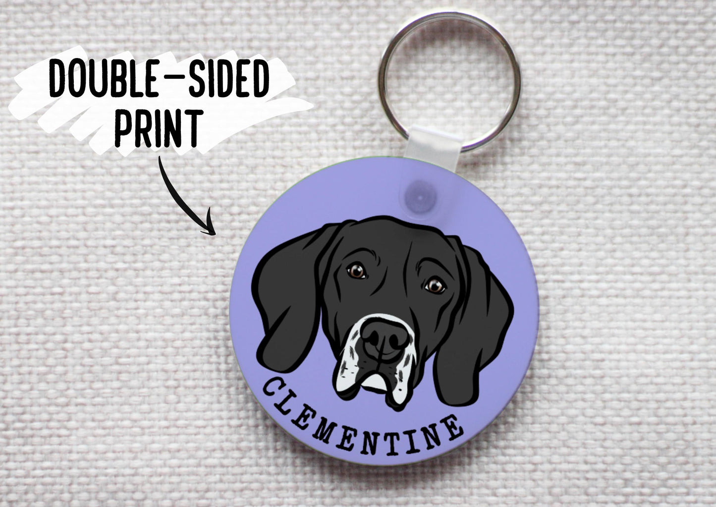 English Pointer Keyring