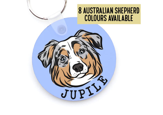 Australian Shepherd Keyring