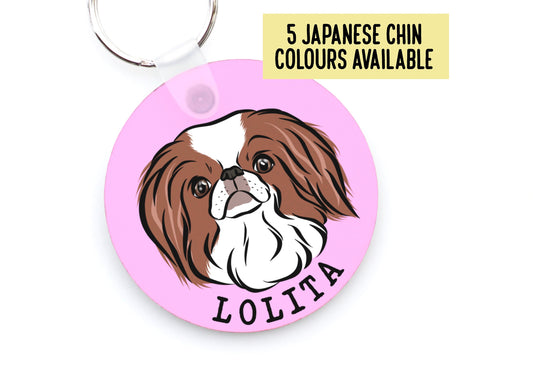 Japanese Chin Keychain