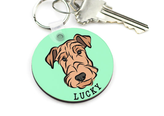 Airedale Terrier Keyring