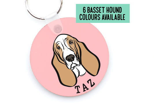 Basset Hound Keyring