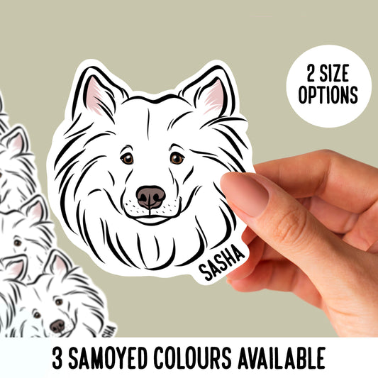 Personalised Samoyed Stickers