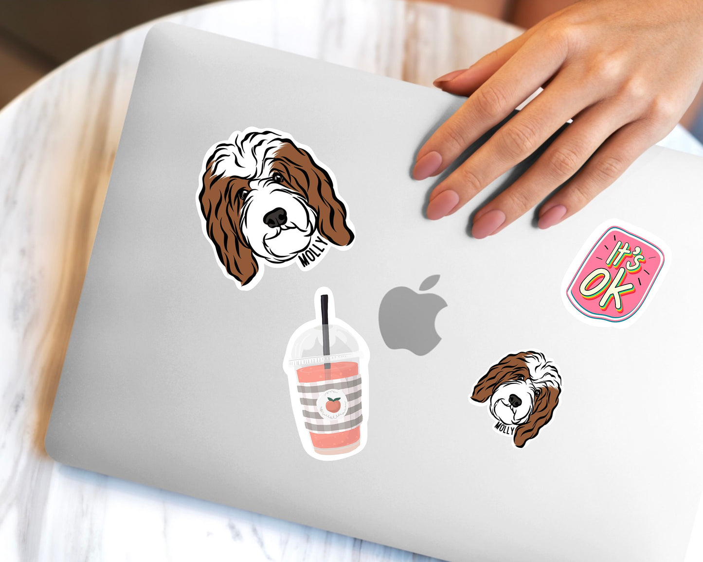 Bernedoodle Dog Stickers