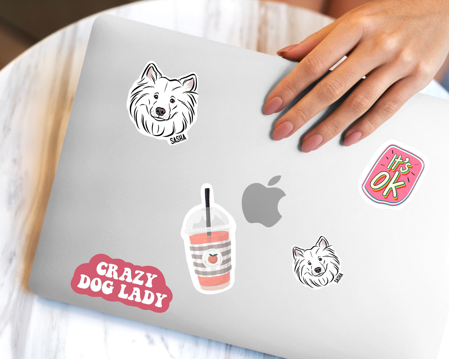 Personalised Samoyed Stickers