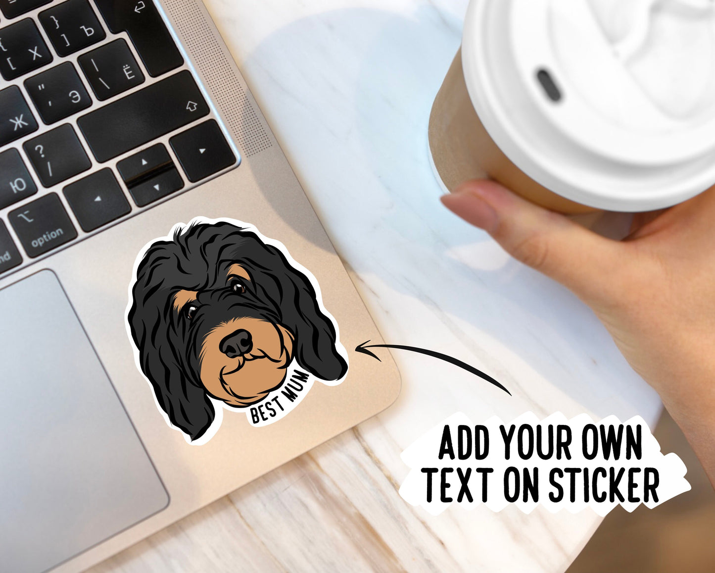 Bernedoodle Dog Stickers