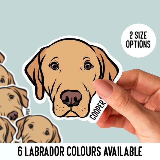 Personalised Labrador Stickers