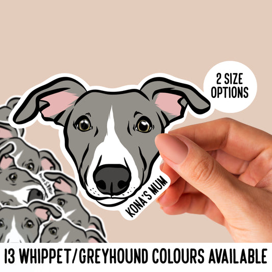 Personalised Whippet Stickers